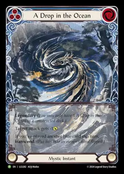 A Drop in the Ocean BLUE LGS282-RF - Buy-a-Box - Part the Mistveil - Flesh and blood card
