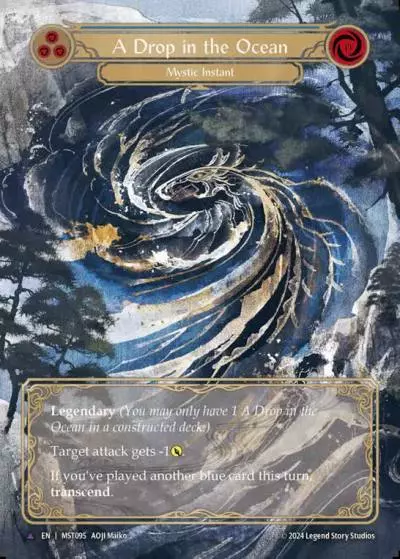 A Drop in the Ocean BLUE MST095-MV - Part the Mistveil - Flesh and blood card