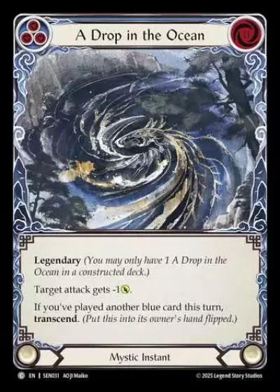 A Drop in the Ocean SEN031 - Silver Age Chapter 2 - Enigma - Flesh and blood card