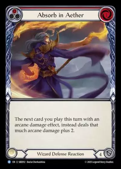 Absorb in Aether SBZ012 - Silver Age Chapter 3 - Blaze, Firemind - Flesh and blood card
