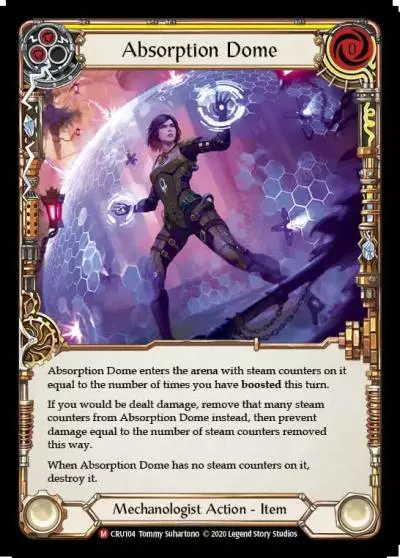 Absorption Dome YELLOW CRU104 - Crucible of War - Flesh and blood card
