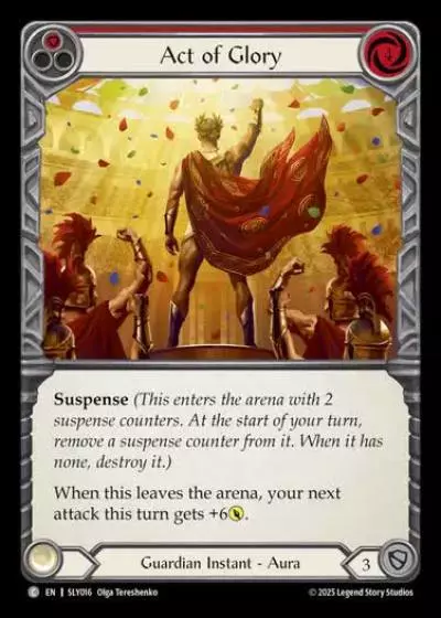 Act of Glory SLY016 - Silver Age Chapter 3 - Lyath Goldmane - Flesh and blood card