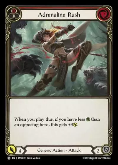 Adrenaline Rush RED HVY222 - Heavy Hitters - Flesh and blood card