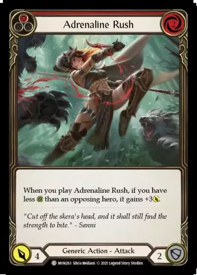 Adrenaline Rush RED MON263 - Monarch - Flesh and blood card
