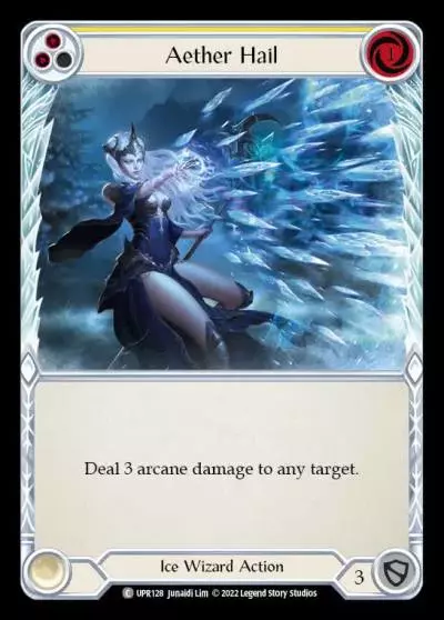 Aether Hail YELLOW UPR128 - Uprising - Flesh and blood card