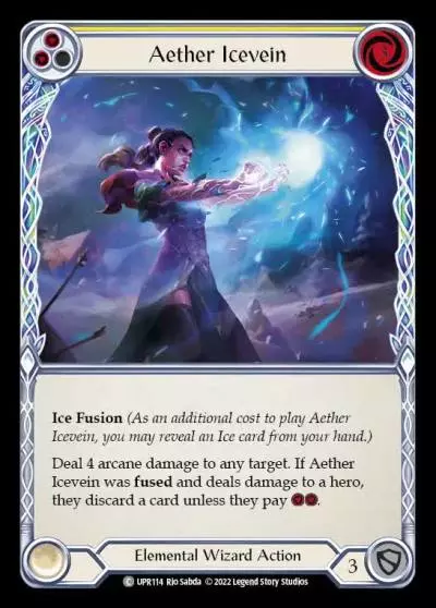 Aether Icevein YELLOW UPR114 - Uprising - Flesh and blood card
