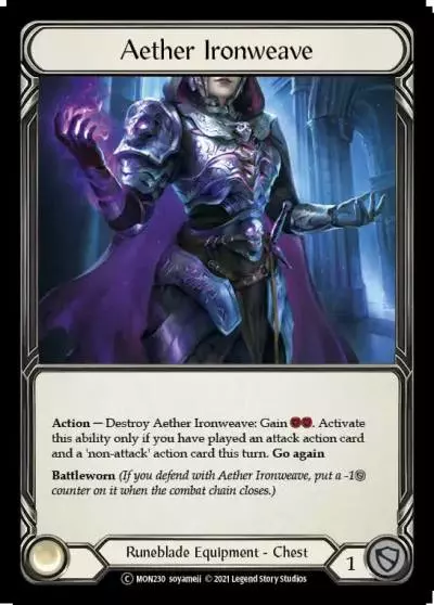 Aether Ironweave U-MON230-RF - Monarch - Unlimited - Flesh and blood card