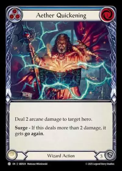 Aether Quickening SBZ024 - Silver Age Chapter 3 - Blaze, Firemind - Flesh and blood card