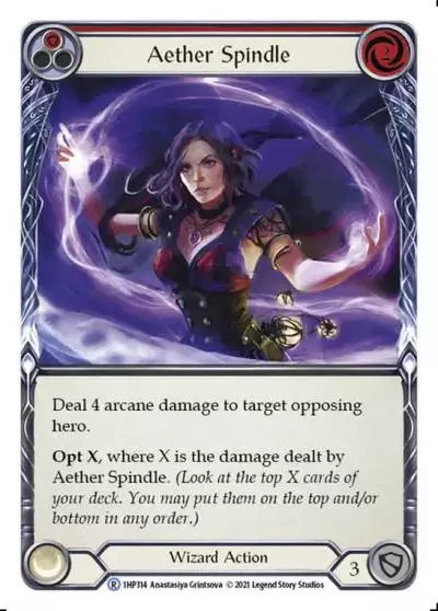 Aether Spindle RED 1HP314 - History Pack 1 - Flesh and blood card
