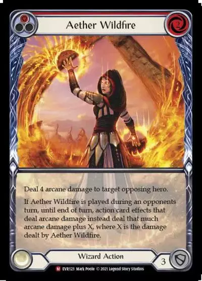 Aether Wildfire RED EVR123-EA - Everfest - Flesh and blood card
