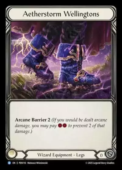 Aetherstorm Wellingtons PEN110 - Compendium of Rathe - Flesh and blood card