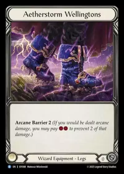Aetherstorm Wellingtons SIY008 - Silver Age Chapter 1 - Iyslander - Flesh and blood card