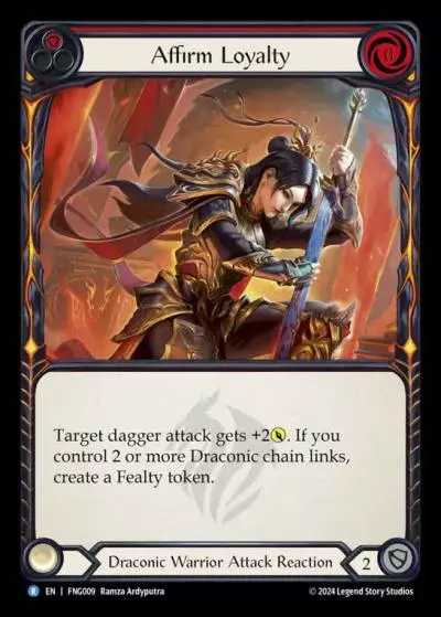 Affirm Loyalty RED FNG009 - The Hunted Blitz Deck - Fang - Flesh and blood card