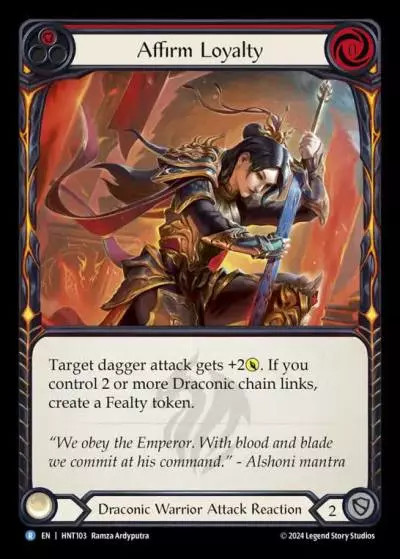 Affirm Loyalty RED HNT103 - The Hunted - Flesh and blood card