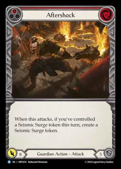 Aftershock RED MPG035 - Mastery Pack Guardian - Flesh and blood card