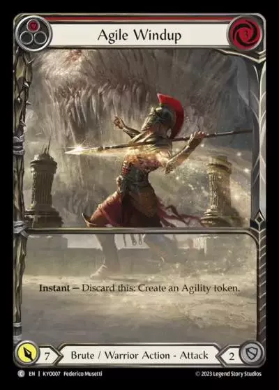 Agile Windup RED KYO007 - Kayo - Heavy Hitters Blitz Deck - Flesh and blood card