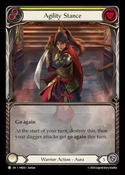 Agility Stance YELLOW FAB313-RF - Calling - The Hunted - Flesh and blood card