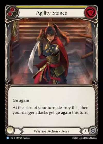 Agility Stance YELLOW HNT125 - The Hunted - Flesh and blood card