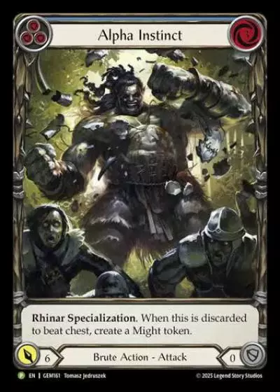 Alpha Instinct GEM161-RF - GEM - Pack 5 - Flesh and blood card