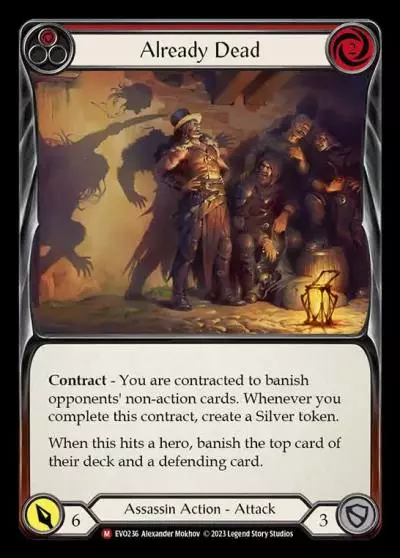 Already Dead RED EVO236 - Bright Lights - Flesh and blood card