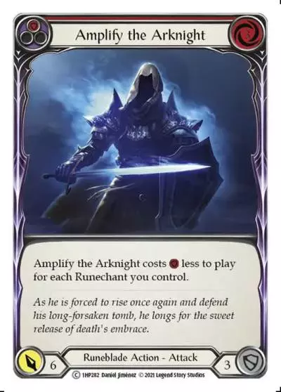 Amplify the Arknight RED 1HP282 - History Pack 1 - Flesh and blood card