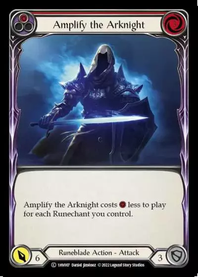 Amplify the Arknight RED 1HV007 - Viserai - Blitz Deck - Flesh and blood card