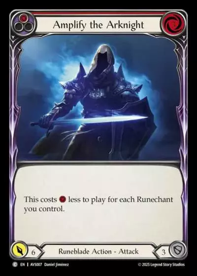 Amplify the Arknight RED AVS007 - Armory Deck Legends - Viserai, Rune Blood - Flesh and blood card