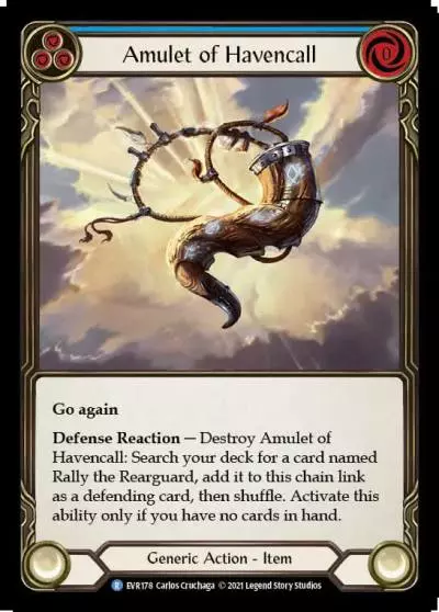 Amulet of Havencall BLUE EVR178 - Everfest - Flesh and blood card