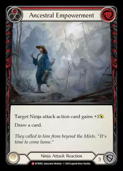 Ancestral Empowerment RED R-WTR082 - Welcome to Rathe - Unlimited Revised - Flesh and blood card