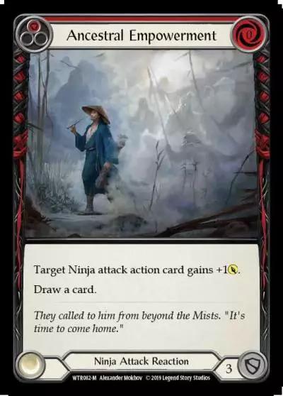 Ancestral Empowerment RED WTR082 - Welcome to Rathe - Flesh and blood card