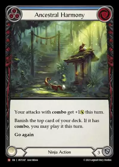 Ancestral Harmony BLUE HVY247 - Heavy Hitters - Flesh and blood card