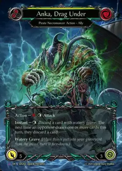 Anka, Drag Under YELLOW SEA262-MV - High Seas - Flesh and blood card