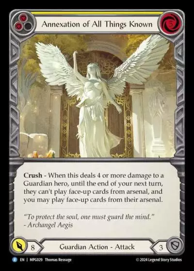 Annexation of All Things Known YELLOW MPG029 - Mastery Pack Guardian - Flesh and blood card