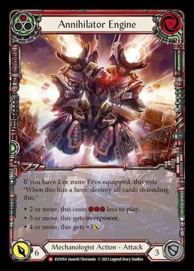 Annihilator Engine RED EVO054-EA - Bright Lights - Flesh and blood card