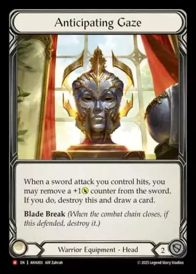 Anticipating Gaze AHA003-RF - Armory Deck - Hala, Bladesaint of the Vow - Flesh and blood card