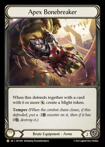 Apex Bonebreaker HVY008-RF - Heavy Hitters - Flesh and blood card
