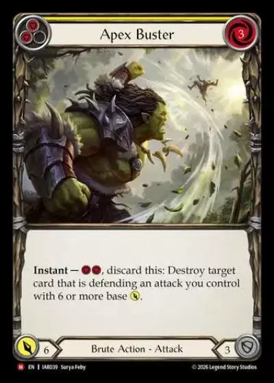 Apex Buster IAR039 - Usurp the Shadow Throne - Flesh and blood card