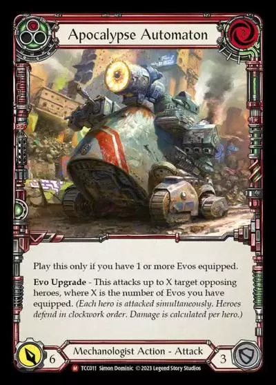Apocalypse Automaton RED TCC011 - Round the Table: TCC x LSS - Flesh and blood card