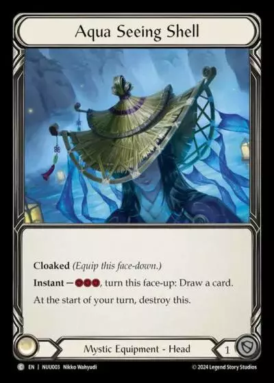 Aqua Seeing Shell NUU003 - Nuu - Blitz Deck - Flesh and blood card