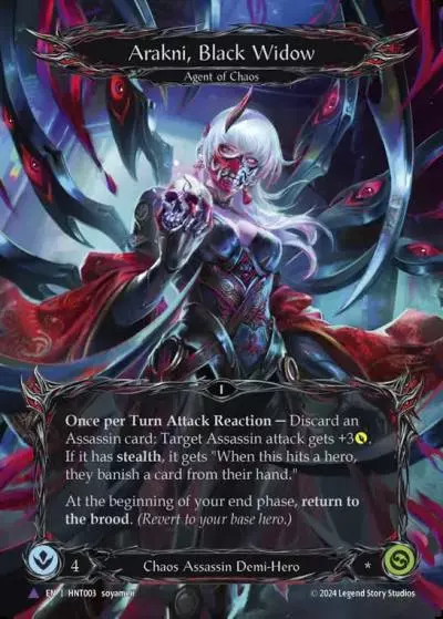 Arakni, Black Widow HNT003-MV - The Hunted - Flesh and blood card