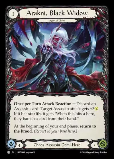 Arakni, Black Widow HNT003 - The Hunted - Flesh and blood card