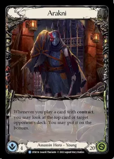 Arakni DYN114 - Dynasty - Flesh and blood card