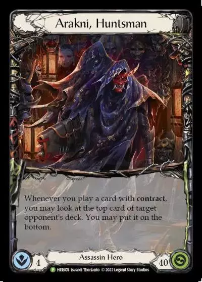 Arakni, Huntsman HER074-CF - Armory - Season 8 - Flesh and blood card