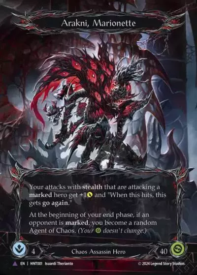 Arakni, Marionette HNT001-MV - The Hunted - Flesh and blood card