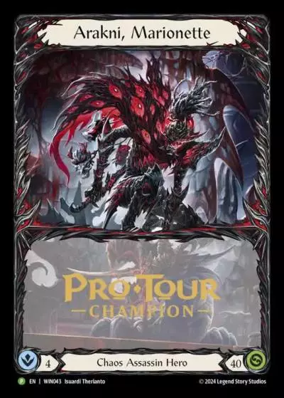 Arakni, Marionette WIN043-CF - Pro Tour Champion Cards - The Hunted - Flesh and blood card