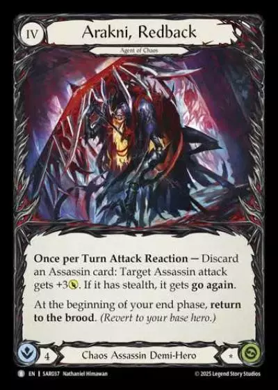 Arakni, Redback SAR037 - Silver Age Chapter 2 - Arakni, Web of Deceit - Flesh and blood card