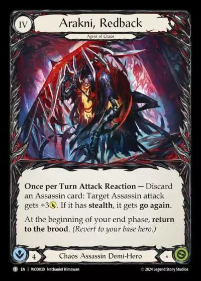Arakni, Redback WOD030 - The Hunted Blitz Deck - Arakni, Web of Deceit - Flesh and blood card