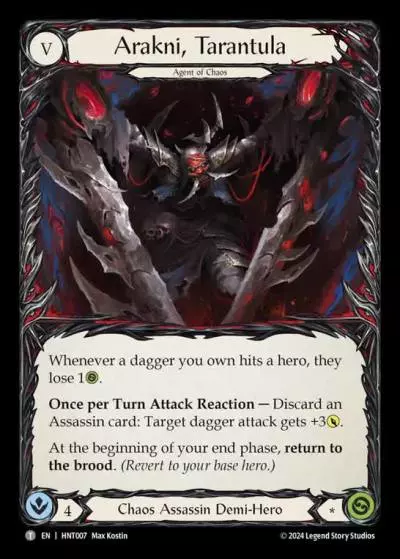 Arakni, Tarantula HNT007 - The Hunted - Flesh and blood card