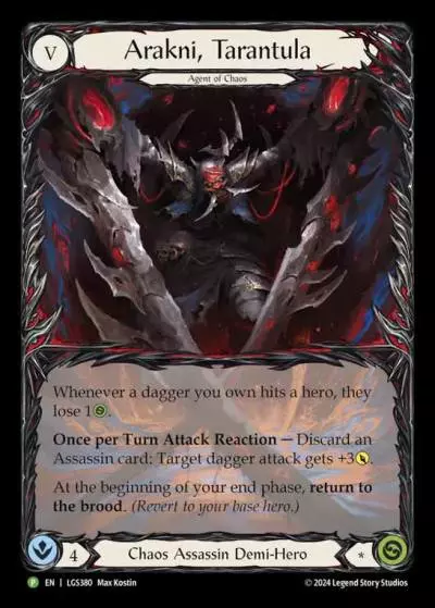 Arakni, Tarantula LGS380-RF - World Premiere - The Hunted - Flesh and blood card