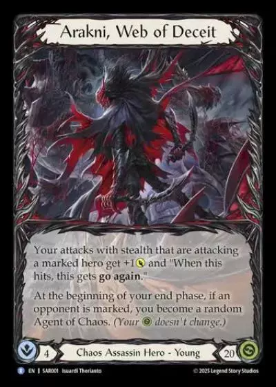 Arakni, Web of Deceit SAR001 - Silver Age Chapter 2 - Arakni, Web of Deceit - Flesh and blood card